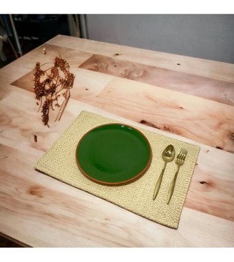 Aden Art 6 Parça 6 Kişilik Stoneware Yuvarlak Yemek Takımı