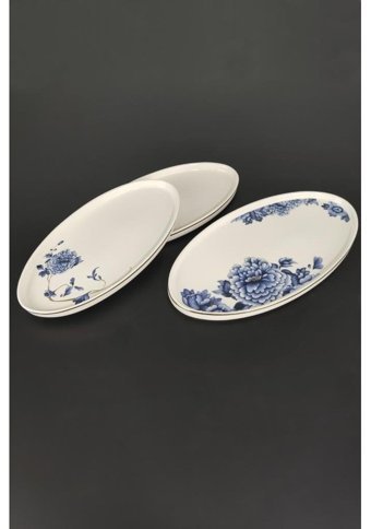 Roy King Blue Blanch 60 Parça 12 Kişilik Bone China Porselen Yuvarlak Yemek Takımı