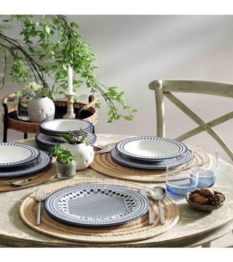 Pierre Cardin Simone 24 Parça 6 Kişilik Porselen Yuvarlak Yemek Takımı