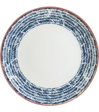 Chichi Home Blue Pino 24 Parça 6 Kişilik Porselen Yuvarlak Yemek Takımı