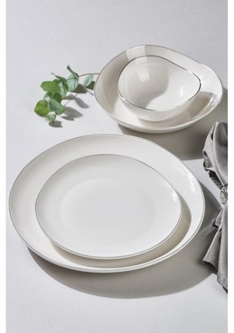Neva N3524 28 Parça 6 Kişilik Porselen Yuvarlak Yemek Takımı