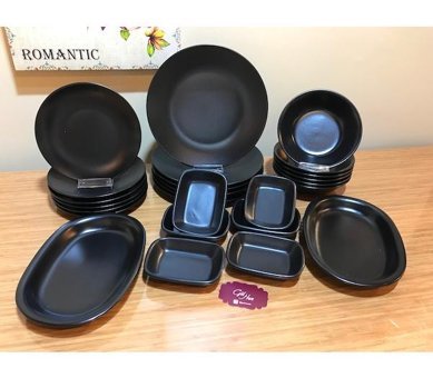 Keramika 26 Parça 6 Kişilik Stoneware Yuvarlak Yemek Takımı