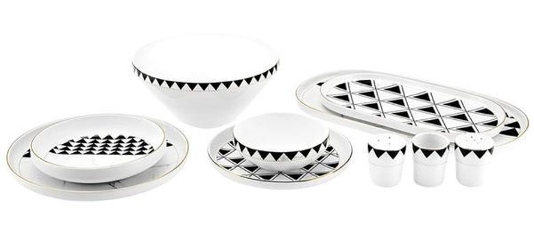 Karaca Streamline 59 Parça 12 Kişilik Bone China Porselen Yuvarlak Yemek Takımı