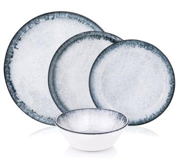 Bambum Moon 24 Parça 6 Kişilik Porselen Yuvarlak Yemek Takımı