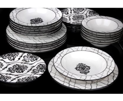 La Dome Prs533 24 Parça 6 Kişilik Stoneware Yuvarlak Yemek Takımı