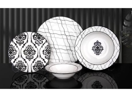 La Dome Prs533 24 Parça 6 Kişilik Stoneware Yuvarlak Yemek Takımı