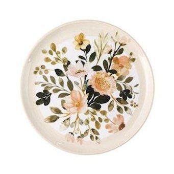 Porland Floral 18 Parça 6 Kişilik Porselen Yuvarlak Yemek Takımı