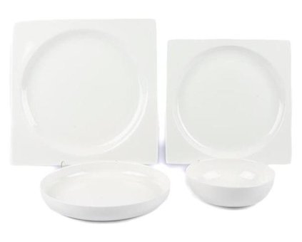 Mikasa Moor Naimas 24 Parça 6 Kişilik Bone China Porselen Kare Yemek Takımı