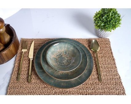 Heda Porselen Balsam 12 Parça 4 Kişilik Porselen Yuvarlak Yemek Takımı