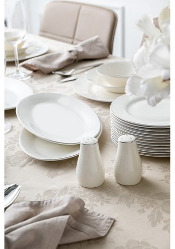 Emsan Frezya 56 Parça 12 Kişilik Bone China Porselen Yuvarlak Yemek Takımı
