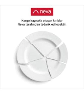 Neva N3573 24 Parça 6 Kişilik Porselen Yuvarlak Yemek Takımı