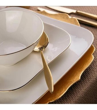 Porland Minas 51 Parça 12 Kişilik Porselen Oval Yemek Takımı