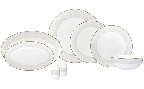 Neva N3541 28 Parça 6 Kişilik Porselen Yuvarlak Yemek Takımı