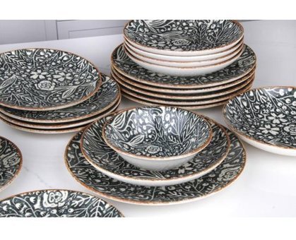 La Dome 24 Parça 6 Kişilik Porselen Yuvarlak Yemek Takımı