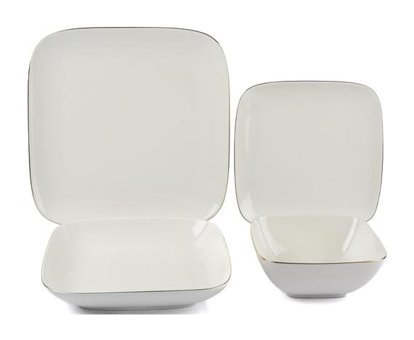 Mikasa Moor 368852 24 Parça 6 Kişilik Porselen Kare Yemek Takımı
