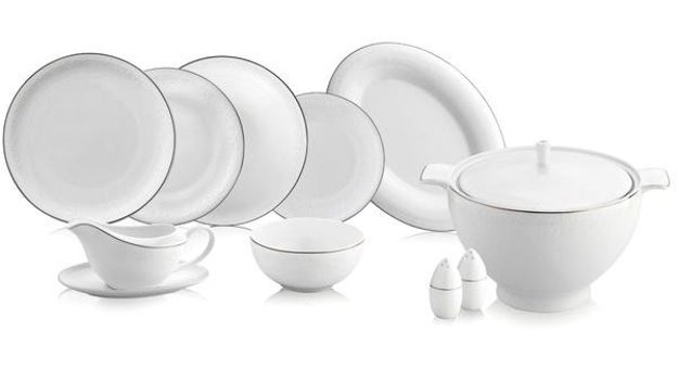 Royal London Rl01-107 60 Parça 12 Kişilik Bone China Porselen Yuvarlak Yemek Takımı