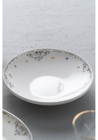 Acar Cordelia 57 Parça 12 Kişilik Bone China Porselen Yuvarlak Yemek Takımı