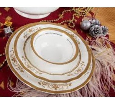 Aryıldız Ar 30055 84 Parça 12 Kişilik Bone China Porselen Yuvarlak Yemek Takımı