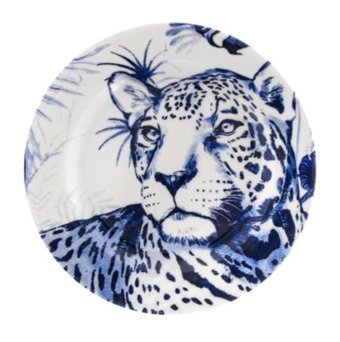 Zmdecor Leopar 24 Parça 6 Kişilik Stoneware Yuvarlak Yemek Takımı