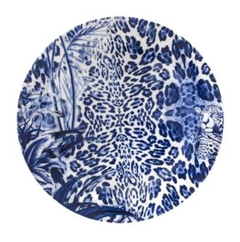 Zmdecor Leopar 24 Parça 6 Kişilik Stoneware Yuvarlak Yemek Takımı