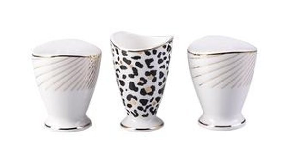 Jumbo Safari 64 Parça 12 Kişilik Bone China Porselen Yuvarlak Yemek Takımı