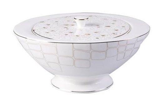 Jumbo Safari 64 Parça 12 Kişilik Bone China Porselen Yuvarlak Yemek Takımı