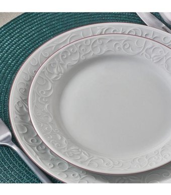 Güral Porselen Bahar Dalı 16 Parça 4 Kişilik Porselen Yuvarlak Yemek Takımı