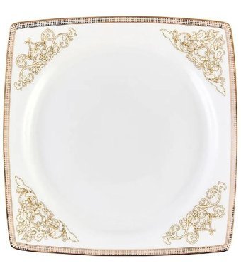 Emsan Masal Gold 61 Parça 12 Kişilik Bone China Porselen Kare Yemek Takımı