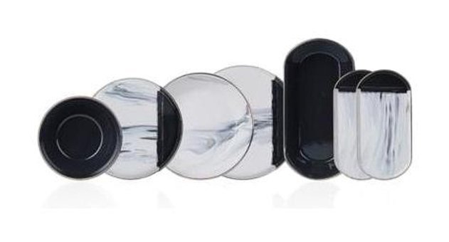 Acar Majestic 27 Parça 6 Kişilik Stoneware Yuvarlak Yemek Takımı