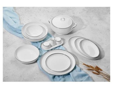 Aryıldız Ar 60025 60 Parça 12 Kişilik Porselen Yuvarlak Yemek Takımı