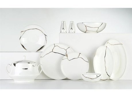 Leggno Chep1001set24s 24 Parça 6 Kişilik Porselen Yuvarlak Yemek Takımı