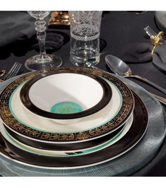 Schafer Tılsım Dreamy 60 Parça 12 Kişilik Bone China Porselen Yuvarlak Yemek Takımı