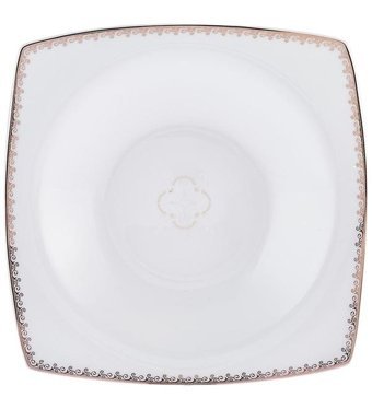 Karaca Fine Pearl Contour 62 Parça 12 Kişilik Porselen Kare Yemek Takımı