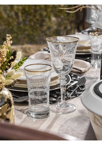 Schafer Tılsım Charm 60 Parça 12 Kişilik Bone China Porselen Yuvarlak Yemek Takımı