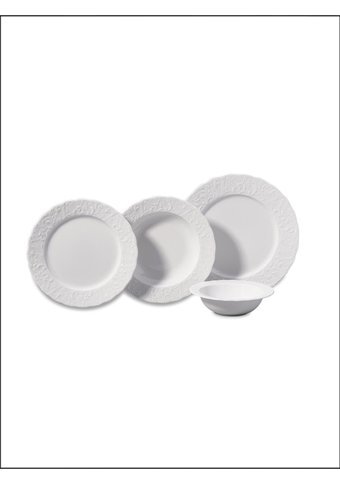 Korkmaz A8341 24 Parça 6 Kişilik Porselen Yuvarlak Yemek Takımı