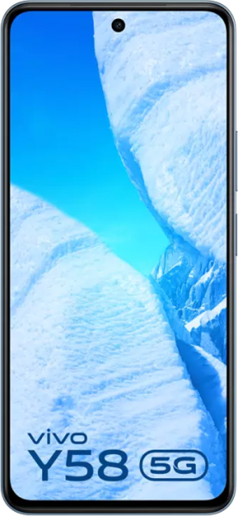 Vivo Y58 5G 128 GB Hafıza 8 GB Ram 6.72 inç 50 MP Çift Hatlı IPS LCD Ekran Android Akıllı Cep Telefonu Mavi