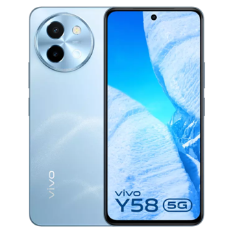 Vivo Y58 5G 128 GB Hafıza 8 GB Ram 6.72 inç 50 MP Çift Hatlı IPS LCD Ekran Android Akıllı Cep Telefonu Mavi