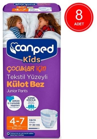 Canped Kids 4+ Numara Külot Bebek Bezi 8x9'lu