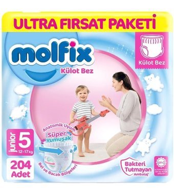 Molfix 5 Numara Külot Bebek Bezi 3x68'li