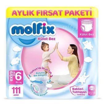 Molfix 6 Numara Külot Bebek Bezi 111'li