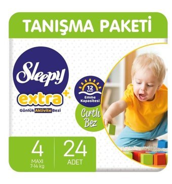 Sleepy Extra 4 Numara Bantlı Bebek Bezi 24'lü