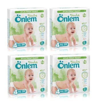 Önlem Botanika 4 Numara Bantlı Bebek Bezi 4x100'lü
