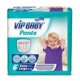 Bebiko Vip Baby 6 Numara Külot Bebek Bezi 20'li