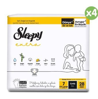 Sleepy Extra 7 Numara Bantlı Bebek Bezi 112'li
