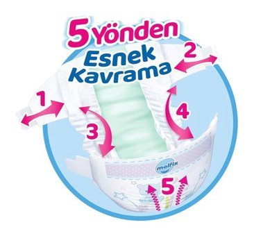 Molfix 4 Numara Bantlı Bebek Bezi 200'lü
