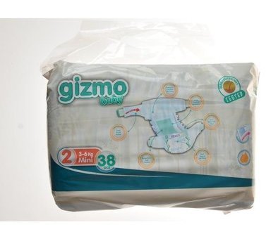 Gizmo Baby 2 Numara Bantlı Bebek Bezi 38'li