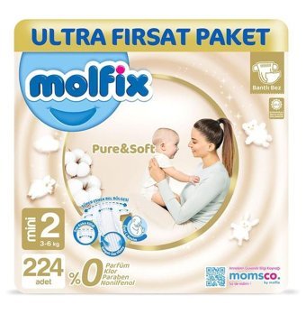 Molfix 2 Numara Bantlı Bebek Bezi 224'lü