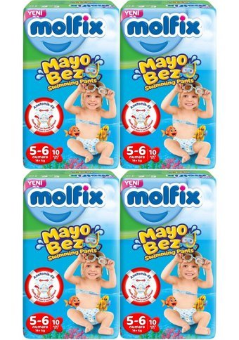 Molfix 5 - 6 Numara Mayo Bebek Bezi 4x10'lu