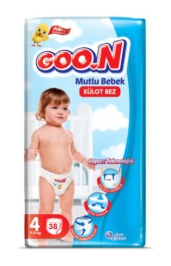 Goon Mutlu Bebek 4 Numara Külot Bebek Bezi 38'li