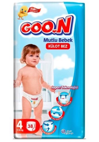 Goon Mutlu Bebek 4 Numara Külot Bebek Bezi 38'li